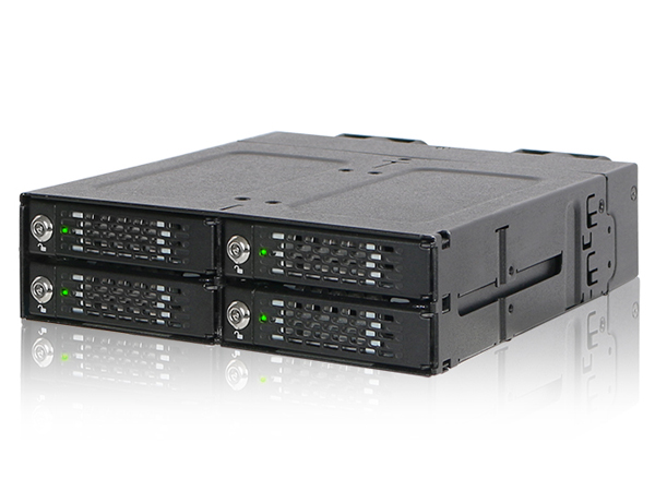 ICYDOCK 4 x M.2 NVMe SSD 搭載用 リムーバブルケース PCIe 4.0対応 5.25インチベイサイズ