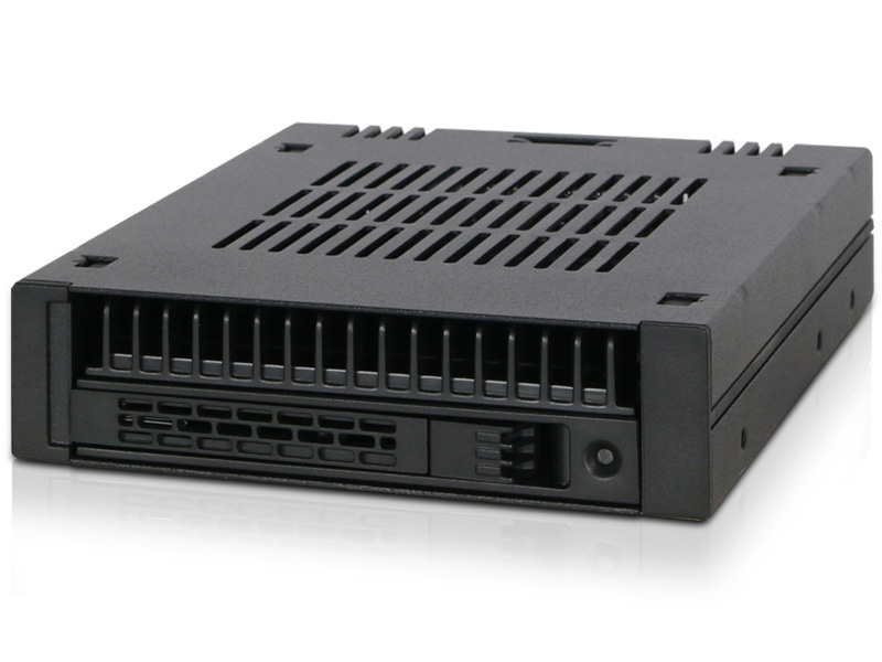 ICYDOCK 1x2.5インチ SATA SSD / HDD搭載用リムーバブルケース 3.5インチベイサイズ ツールレスタイプ