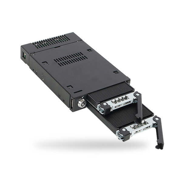 ICYDOCK 2xM.2 NVMe SSD搭載用 リムーバブルケース PCIe 4.0対応 3.5 インチベイサイズ