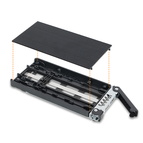 ICYDOCK 2xM.2 NVMe SSD搭載用 リムーバブルケース PCIe 4.0対応 3.5 インチベイサイズ