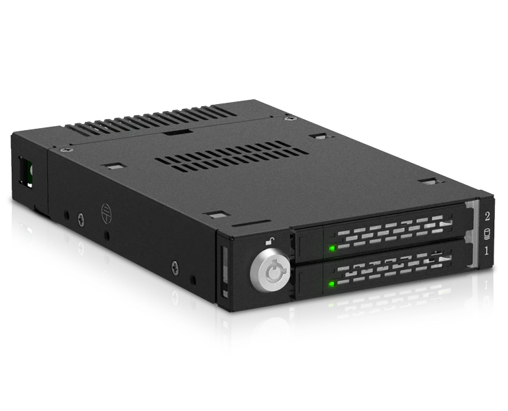 ICYDOCK 2 x M.2 NVMe SSD搭載用リムーバブルケース PCIe 4.0対応 3.5インチベイサイズ