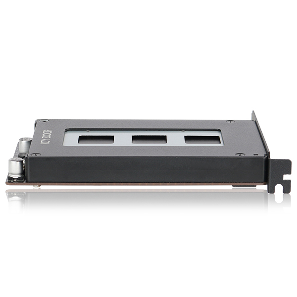 ICYDOCK 2.5インチSATA HDD/SSD搭載用リムーバブルアダプタ PCIe 2.0 x1スロット対応