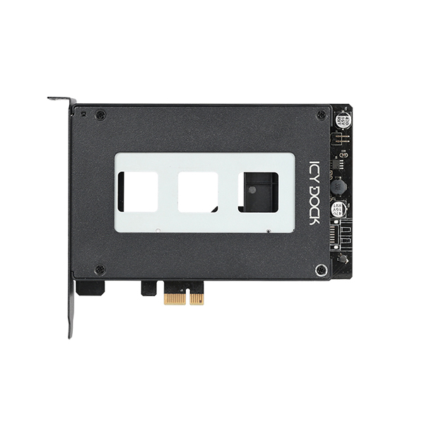 ICYDOCK 2.5インチSATA HDD/SSD搭載用リムーバブルアダプタ PCIe 2.0 x1スロット対応