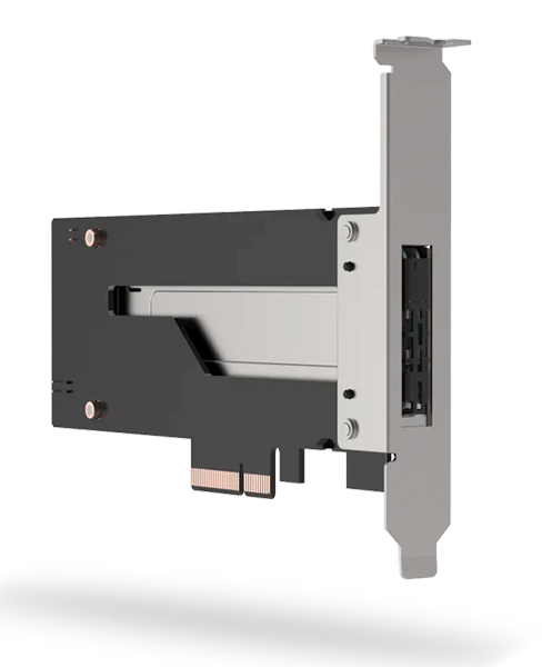 M.2 NVMe SSD搭載用リムーバブルアダプタ PCIe 5.0 x4拡張スロット対応