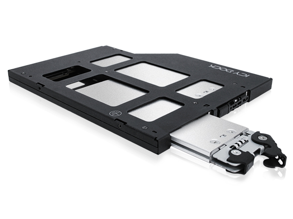 ICYDOCK　2 x M.2 NVMe SSD 搭載用 リムーバブルケース PCIe 4.0対応　9.5mm ウルトラスリム ODD ベイサイズ