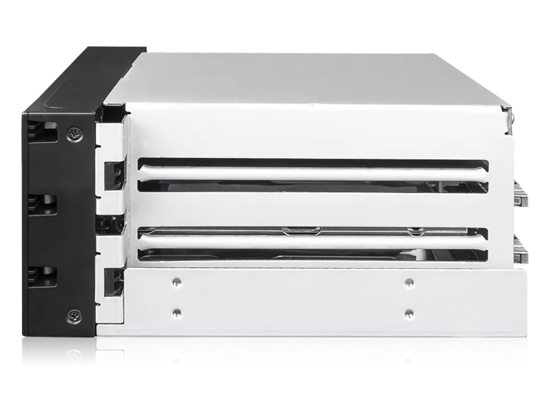 2.5/3.5インチ SATA HDD/SSD搭載用RAIDユニット 2 x 5.25インチベイサイズ RAID 1 & JBODモード対応