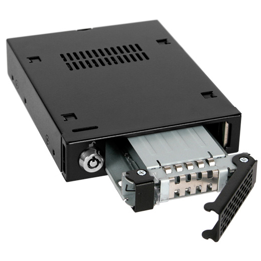 ICYDOCK 1x2.5インチSATA HDD/SSD搭載用リムーバブルケース 3.5インチベイサイズ