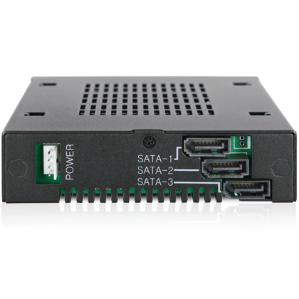 ICYDOCK 3x 2.5インチ SATA HDD / SSD 搭載用リムーバブルケース 3.5インチベイサイズ