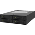 ICYDOCK　4 x 2.5インチSATA / SAS HDD/SSD 搭載用リムーバブルケース　5.25インチベイサイズ
