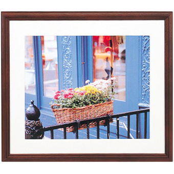 FUJICOLOR 木製額縁 YM-3 ワイド6切 ブラウン