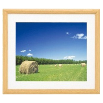 FUJICOLOR 木製額縁 YM-3 木地アクリル ワイド4切