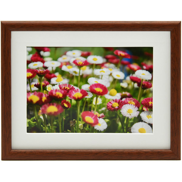FUJICOLOR 木製額縁 M21 ワイド4切 ブラウン