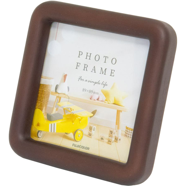 FUJICOLOR 木製フォトスタンド 4102SQ ましかく(89×89) ブラウン