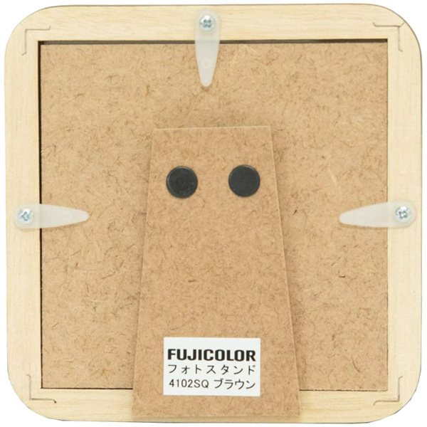 FUJICOLOR 木製フォトスタンド 4102SQ ましかく(89×89) ブラウン