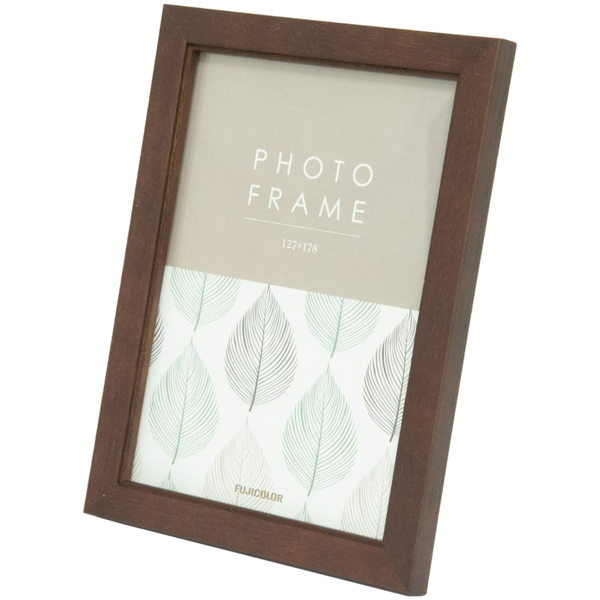 FUJICOLOR 木製フォトスタンド 4412K 2Lサイズ ブラウン