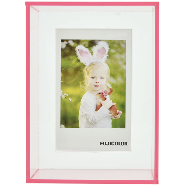 FUJICOLOR アクリルコロンフレーム チェキ ピンク