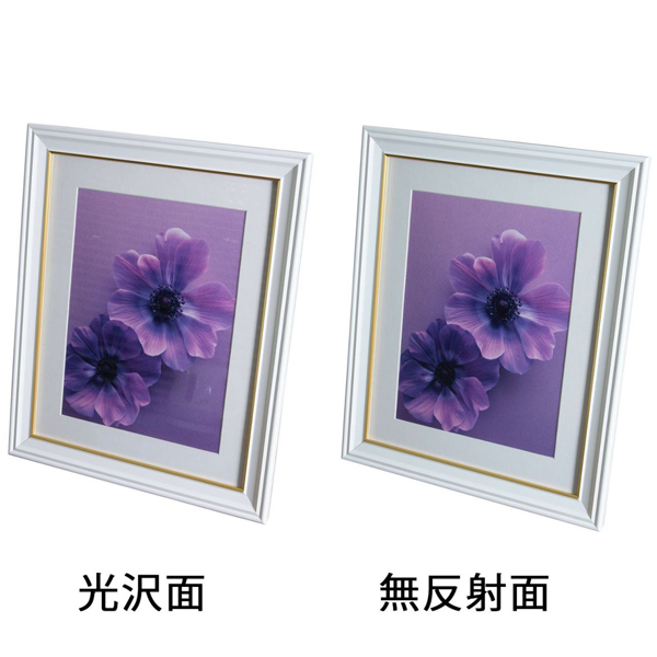 FUJICOLOR 肖像額縁 4切 パールホワイト 無反射