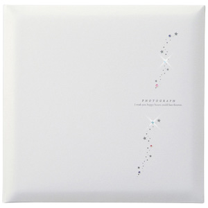 写真台紙 ジュエルスター JS6-2-W 表紙のみ ホワイト 5冊組 2面