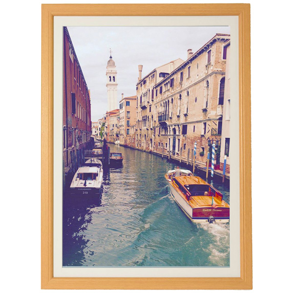 KING 木製額 グラン A1 ナチュラル (マット付き)