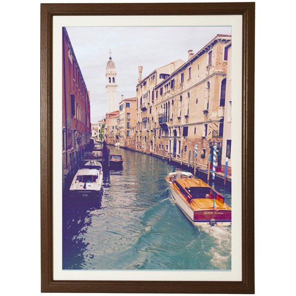 KING 木製額 グラン A2 ブラウン (マット付き)