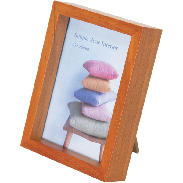 KING フォトフレーム 木製額 JK101-HL-BR ハーフLサイズ ブラウン