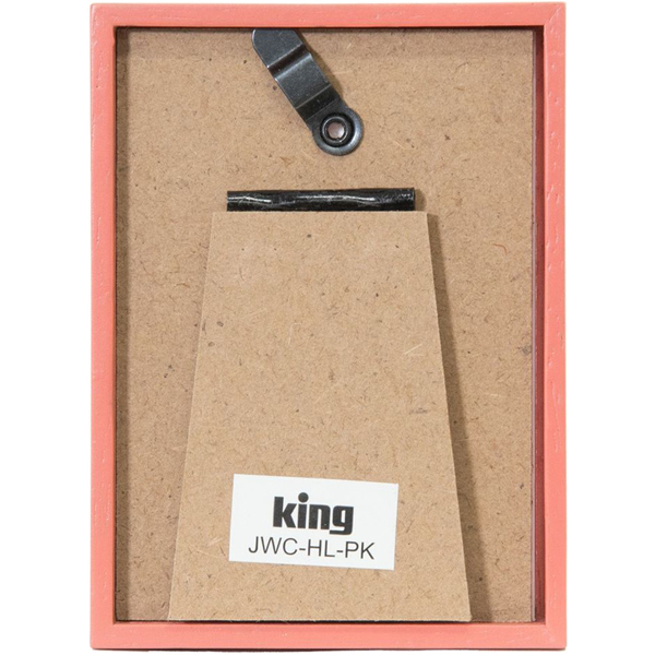 KING 木目調カラーフレーム JWC-HL-PK ハーフLサイズ ピンク