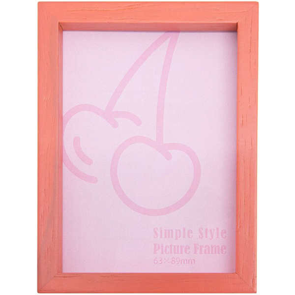 KING 木目調カラーフレーム JWC-HL-PK ハーフLサイズ ピンク