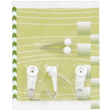 FUJICOLOR 額縁展示用具 石膏ボード・木壁・中空壁用 ホワイトフックピン