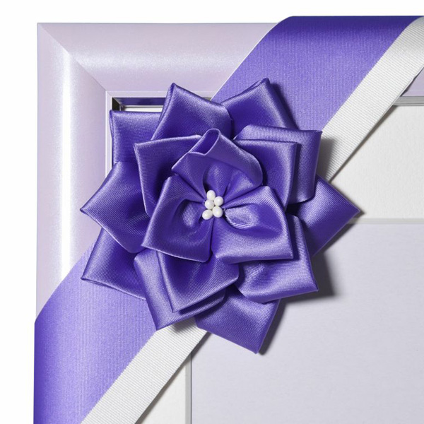 FUJICOLOR 肖像額縁 リボン パープル