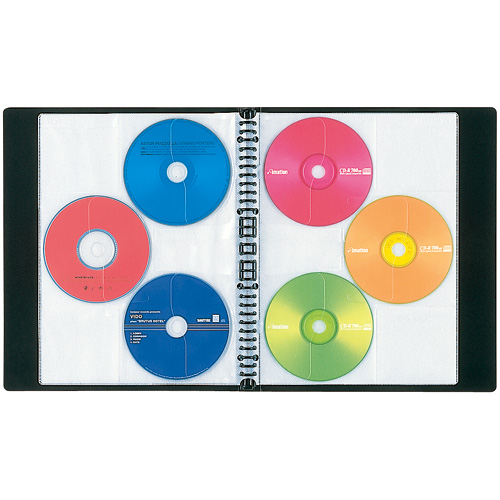 セキセイ CD・DVDファイル A4-S ブルー