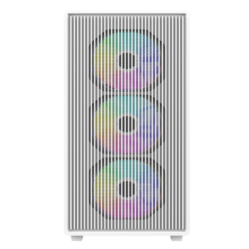Elite 350 White/MicroATX PCケース/ホワイト/シンプルでフラットなデザイン/120mm ARGBファン4基標準搭載/240mmラジエーター対応/ATX電源対応