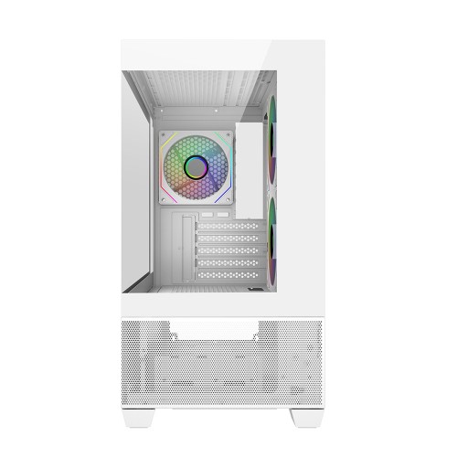 Elite 490 White/MicroATX/ホワイト/270度オールガラスビュー/360mmラジエーター対応/ARGBファン3基標準搭載/高エアフロー設計/425mmGPU対応/USB 3.2 Gen2x2 Type-C