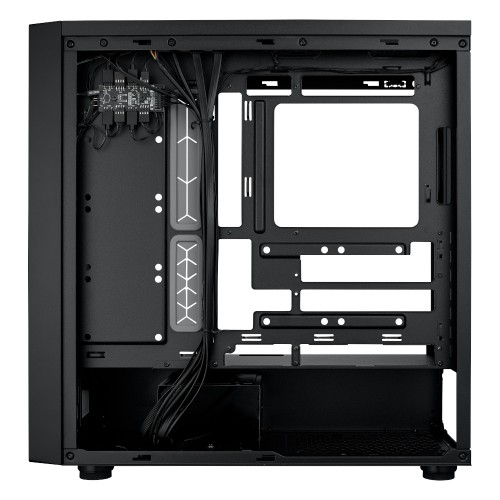 MasterBox 600/ミドルタワーケース/ブラック/背面コネクターマザーボード対応/140mmARGBファン3基搭載/メッシュフロントパネル