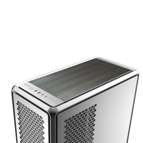 MasterFrame Case Panel Natural silver/「MasterFrame 600/500 Mesh」対応の交換用ユーカリパネル/トップおよびフロントマウント（500 Meshはフロントのみ）/シルバー