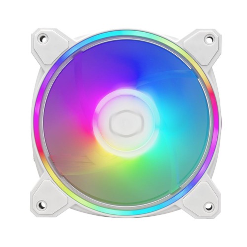 MasterFan MF120 Halo2 3in1 White Edition/120mm ARGBファン3個パック/ホワイト/デュアルループLED/LEDコントローラーA1付属