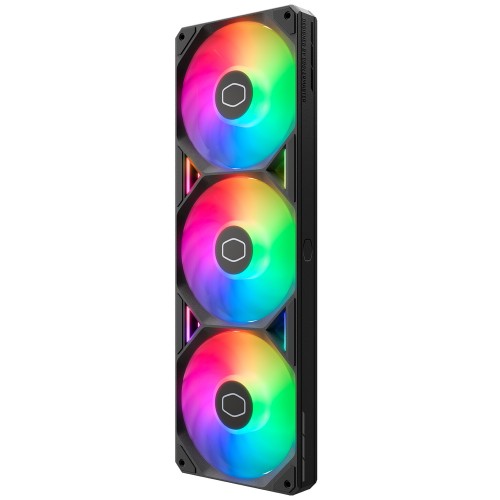 SickleFlow Edge 360 ARGB/ブラック/単一フレーム装置設計ケースファン/中空フレーム構造/簡単な取り付け/ARGB照明/ループダイナミックベアリング