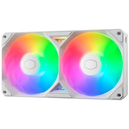 SickleFlow Edge 240 ARGB White Edition/ホワイト/単一フレーム装置設計ケースファン/中空フレーム構造/簡単な取り付け/ARGB照明/ループダイナミックベアリング