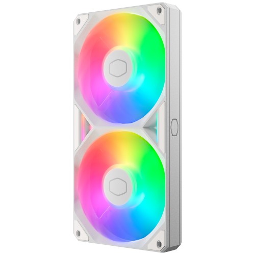 SickleFlow Edge 240 ARGB White Edition/ホワイト/単一フレーム装置設計ケースファン/中空フレーム構造/簡単な取り付け/ARGB照明/ループダイナミックベアリング