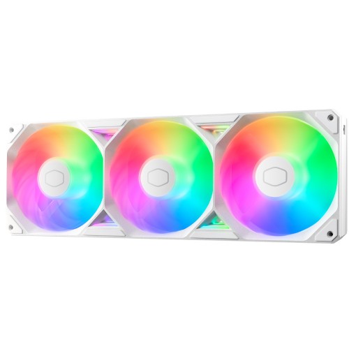 SickleFlow Edge 360 ARGB White Edition/ホワイト/単一フレーム装置設計ケースファン/中空フレーム構造/簡単な取り付け/ARGB照明/ループダイナミックベアリング