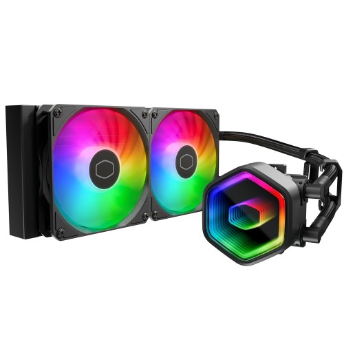 MASTERLIQUID 240 Core II/240mm水冷クーラー/ブラック/改良型G9Rデュアルチャンバーポンプ採用/Intel LGA1851/1700/1200/1156/1155/1151/1150/AMD AM5/AM4対応