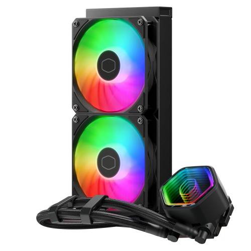 MASTERLIQUID 240 Core II/240mm水冷クーラー/ブラック/改良型G9Rデュアルチャンバーポンプ採用/Intel LGA1851/1700/1200/1156/1155/1151/1150/AMD AM5/AM4対応