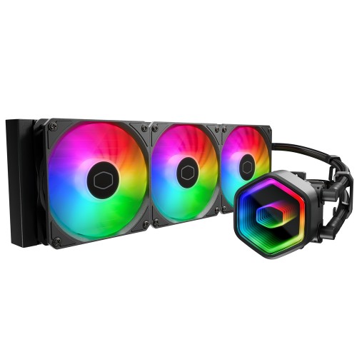 MASTERLIQUID 360 Core II/360mm水冷クーラー/ブラック/改良型G9Rデュアルチャンバーポンプ採用/Intel LGA1851/1700/1200/1156/1155/1151/1150/AMD AM5/AM4対応