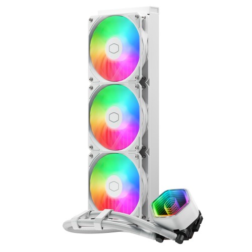 MASTERLIQUID 360 Core II White/360mm水冷クーラー/ホワイト/改良型G9Rデュアルチャンバーポンプ採用/Intel LGA1851/1700/1200/1156/1155/1151/1150/AMD AM5/AM4対応