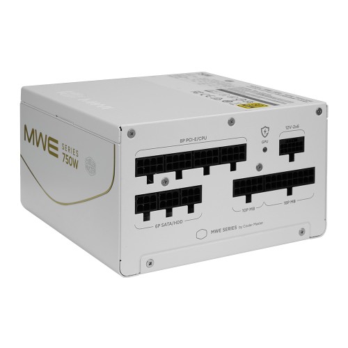 MWE Gold V4 750 FM WH W/JP cord/フルモジュラー750W電源ユニット/ATX 3.1・PCIe 5.1準拠/80PLUS GOLD/GPU保護機能搭載/デュアルカラー12V-2x6コネクタ/ホワイト