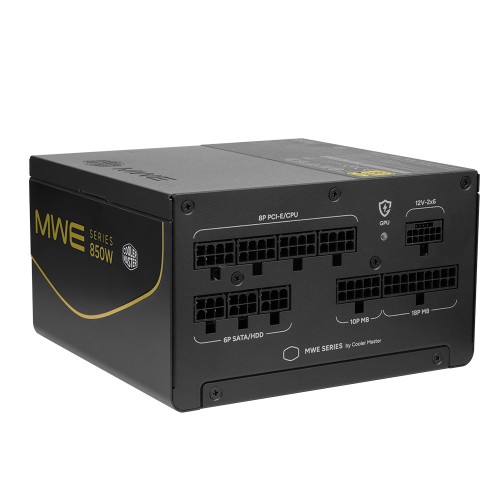MWE Gold V4 850 FM BL W/JP cord/フルモジュラー850W電源ユニット/ATX 3.1・PCIe 5.1準拠/80PLUS GOLD/GPU保護機能搭載/デュアルカラー12V-2x6コネクタ/ブラック