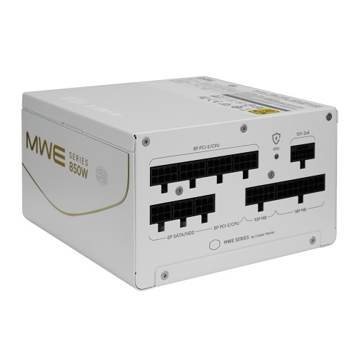 MWE Gold V4 850 FM WH W/JP cord/フルモジュラー850W電源ユニット/ATX 3.1・PCIe 5.1準拠/80PLUS GOLD/GPU保護機能搭載/デュアルカラー12V-2x6コネクタ/ホワイト