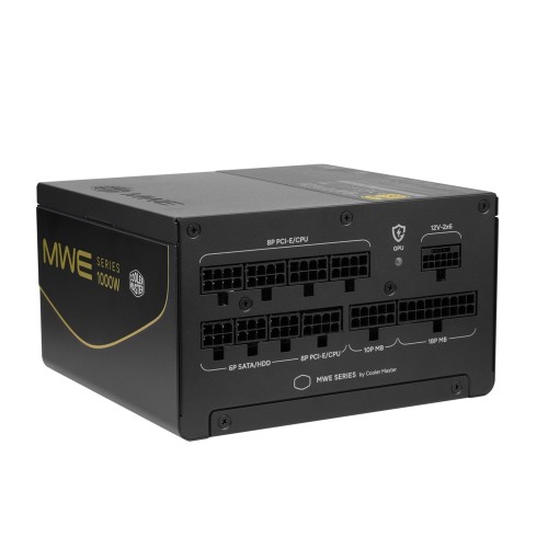 MWE Gold V4 1000 FM BL W/JP cord/フルモジュラー1000W電源ユニット/ATX 3.1・PCIe 5.1準拠/80PLUS GOLD/GPU保護機能搭載/デュアルカラー12V-2x6コネクタ/ブラック