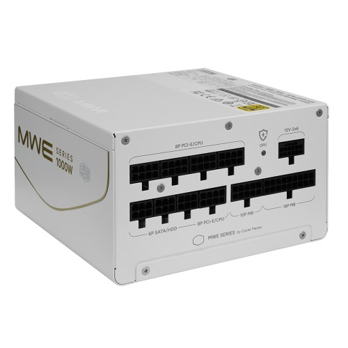 MWE Gold V4 1000 FM WH W/JP cord/フルモジュラー1000W電源ユニット/ATX 3.1・PCIe 5.1準拠/80PLUS GOLD/GPU保護機能搭載/デュアルカラー12V-2x6コネクタ/ホワイト
