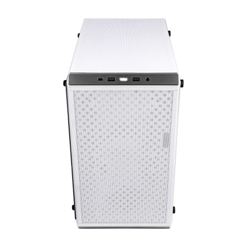 Q300L V2 White/MicroATXケース/ホワイト/通気性に優れたパンチング加工パネル採用/左サイド強化ガラスパネル/ATX電源を搭載可能/USB 3.2 Gen2x2 Type-Cポート搭載