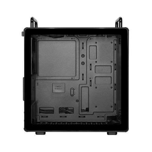 Qube 340 Black With Handle/高エアフローPCケース/MicroATX/縦置き横置き両対応/外観と機能性の両方をユーザー好みにカスタマイズ可能/140mmファン1基標準搭載/ブラック